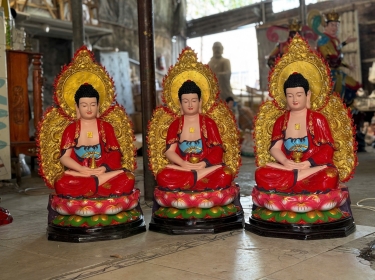 Bộ Tượng Phật Dược Sư và Ngũ Phương Phật Composite: Cầu nguyện Sức Khỏe & Tiêu Tai