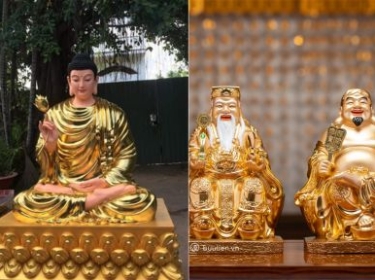  Thờ tượng Phật chung với thần tài có tốt không? Giải đáp chi tiết