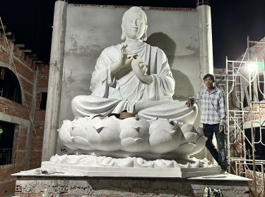 Cách sản xuất tượng Phật Composite lớn.