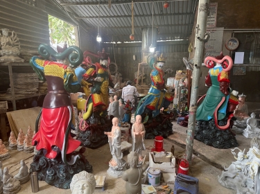 Giới thiệu bộ Tượng Tứ Đại Thiên Vương cao 1,7m