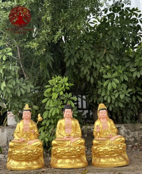 Tượng Phật Tam Thánh 02