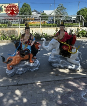 Tượng Phật Văn Thù Phổ Hiền 05