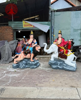 Tượng Phật Văn Thù Phổ Hiền A1