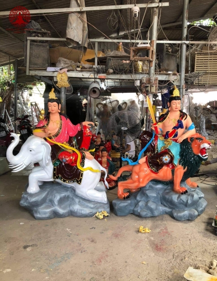 Tượng Văn thù và Phổ hiền