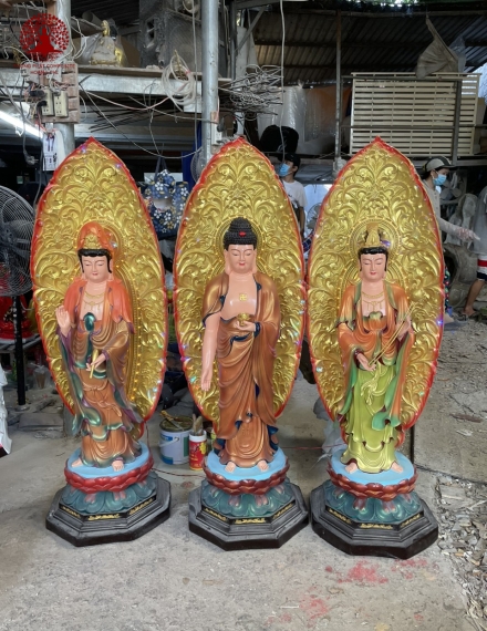 Tượng Phật Tam Thánh 12