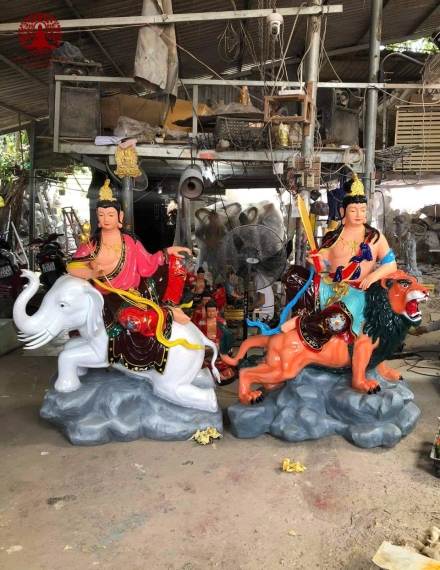 Tượng Phật  Văn Thù Phổ Hiền 01