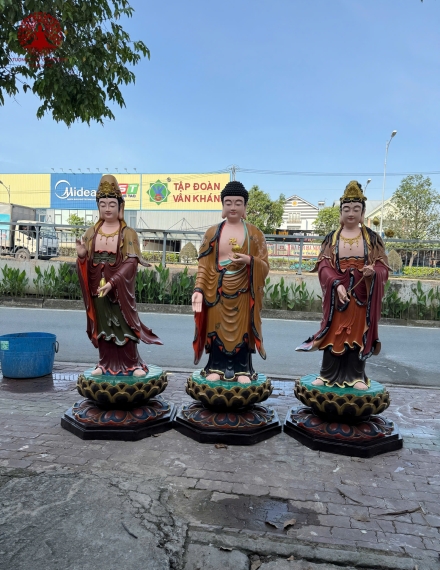 Tượng Phật Tây Phương Tam Thánh 15