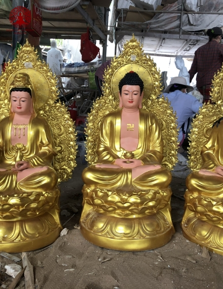 Tượng Phật Tây Phương Tam Thánh 16