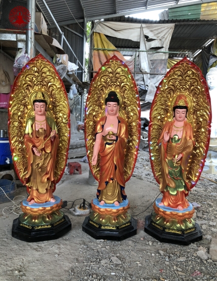 Tượng Phật Tây Phương Tam Thánh 1144