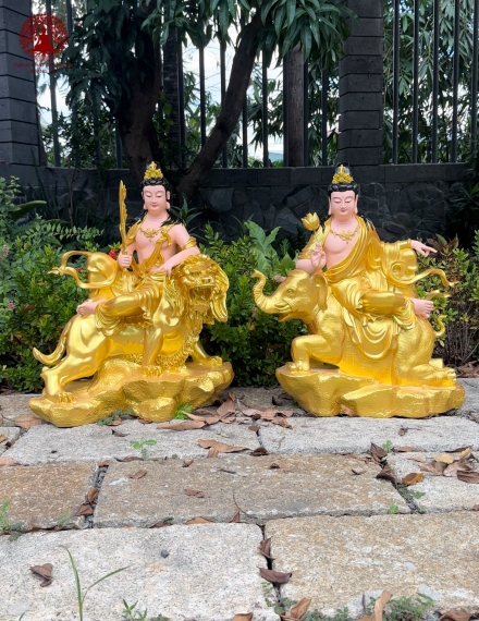 Tượng Phật Văn Thù Phổ Hiền 1282