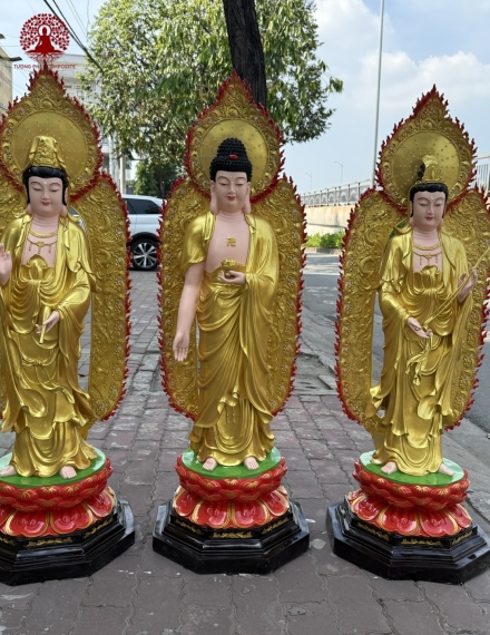 Tượng Phật Tây Phương Tam Thánh 04